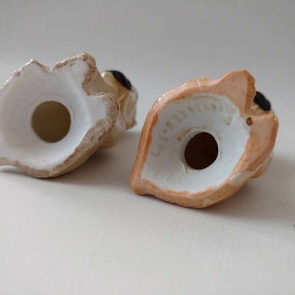 Vintage Lustreware Dog Salt & Pepper Shaker Set Ceramic Porcelain Germany - Picture 9 of 10